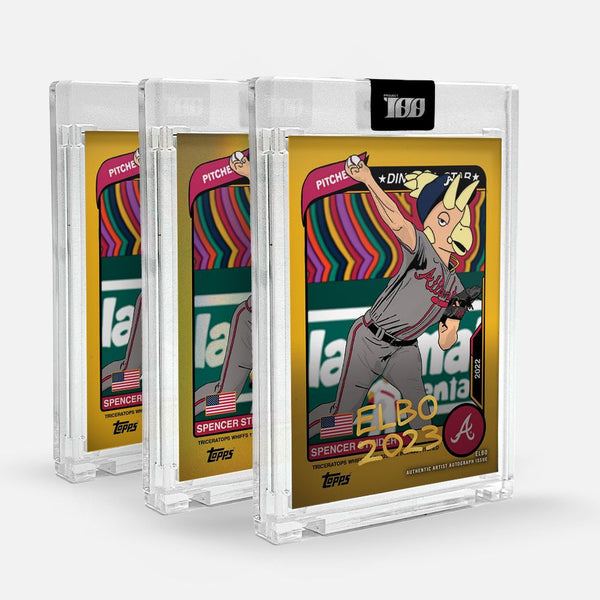 Topps Project100 Card 64 - Spencer Strider by Elbo - Artist Signed Artist Proof Edition