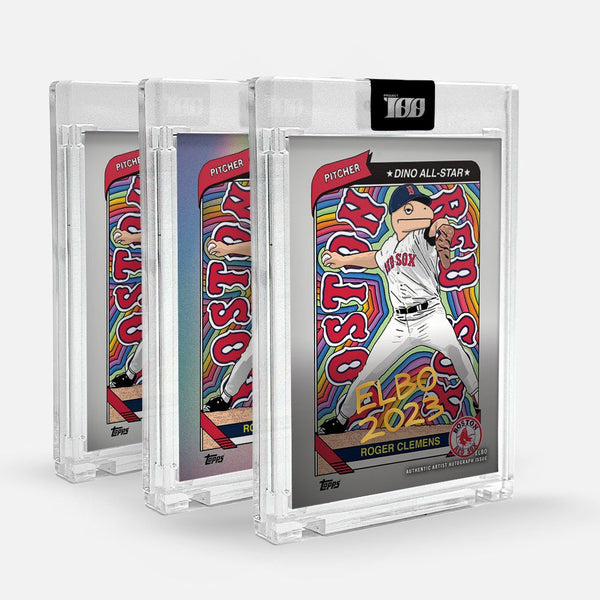 Topps Project100 Card 74 - Roger Clemens by Elbo - Artist Signed Artist Proof Edition