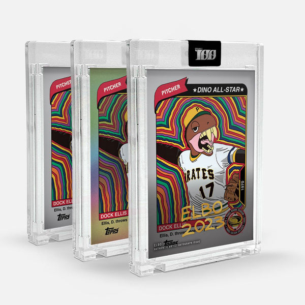 Topps Project100 Card 59 - Dock Ellis by Elbo - Artist Signed Artist Proof Edition