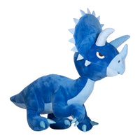 Large Blue Triceratops Plushy